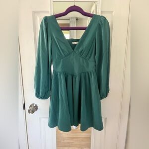 Emerald green Abercrombie mini dress